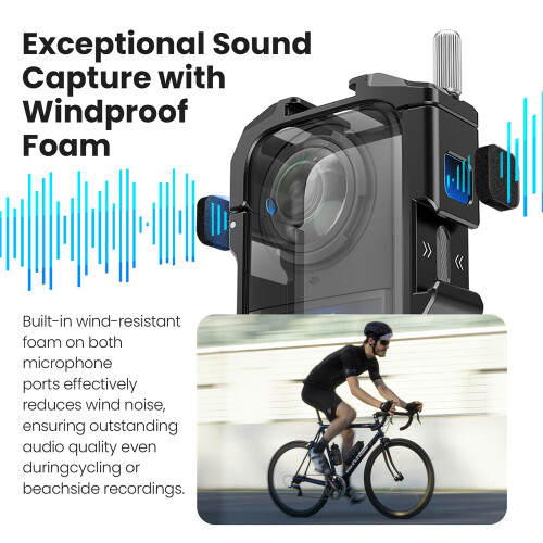 Camera Windproof Noise Reduction Aluminium Protective Bezel for Insta360 X5 2