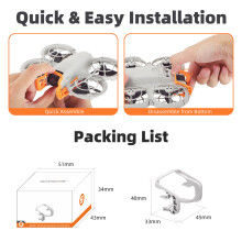(Orange) Gimbal Bumper Drone Lens Camera Guard Bar Protector Bump-proof for DJI NEO Drone