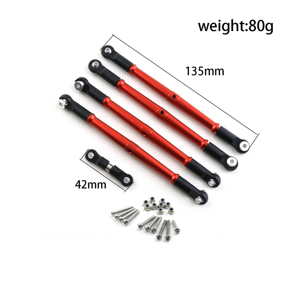 (Blue) Aluminum Alloy Front & Rear Steering Rod Set For Arrma 1/8 Kraton Outcast 6S Rc Blue 123643881147