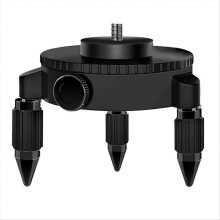 Support trépied rotatif réglable pour niveau laser avec base rotative pour adaptateur de niveau laser à interface 1/4 pouce