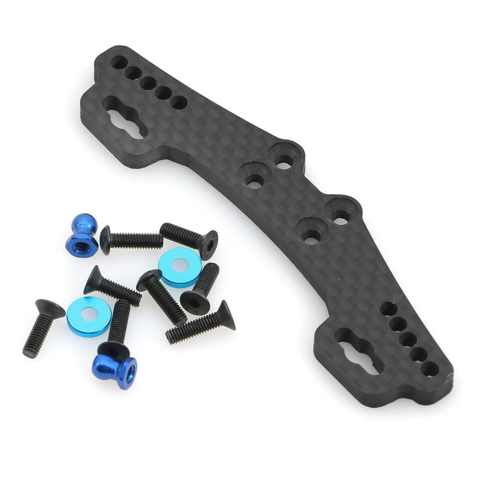 (Front Bracket) Tamiya Xv01 Rc Car Carbon Fiber Front & Rear Shock Absorber Bracket Stand 123643843329