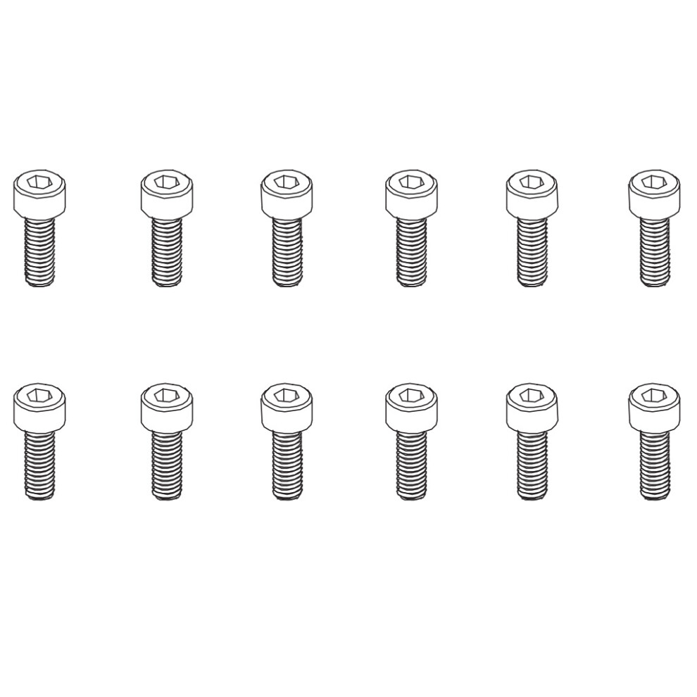 Pd Racing Hex Screw Hm4x12 12Pcs 602-085 5056019028110