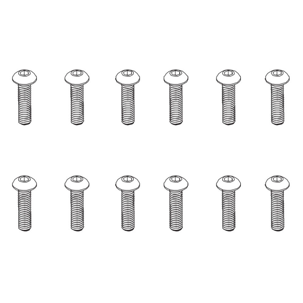 Pd Racing B Head Hex Screw Hm3x18 12Pcs 602-071 5056019028097