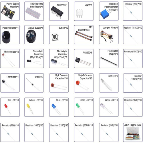 UNO R3 Ultimate Starter Kit - Complete Arduino Learning Package 2