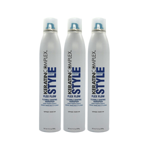 Keratin Complex Style Therapy Flex Flow Hairspray 10.2 Oz (Pack of 3)