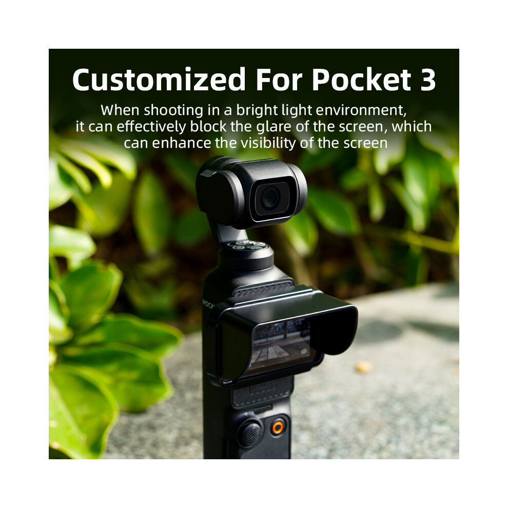 For Dji Osmo Pocket 3 Screen Hood Sunshade Anti-Glare Camera Vlog Accessories Light 320997454571