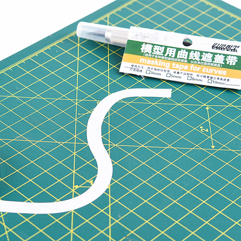 (10Mm) Fine Line Model Masking Tape For Curves - Gundam Spray Painting Tool 123643835546