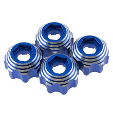 (Plain Silver) 8X32 To 17mm ALUMINUM 6061 HEX ADAPTERS 1/2 Inch Offset For PRO-LINE WHEELS 6345