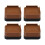 Matelas de jambe de coussin de stabilisateur de-marron 1er étage 1