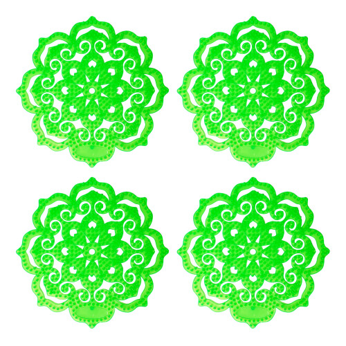 4pcs Urinal Screen Deodorizers Anti Splashes Urinal-Green
