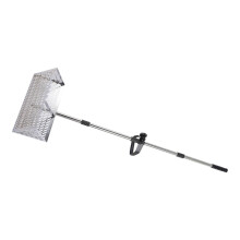 Handheld zandzeefhark Strandmaasschep Zeevoedselvanger-Zilver