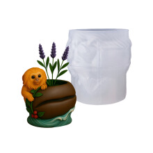 Flexible Silicone Monkey Planter Mould Ideal For Resin Art