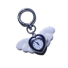 Clock And Wing Designs Charm Keychain For Phone Case Keys Or