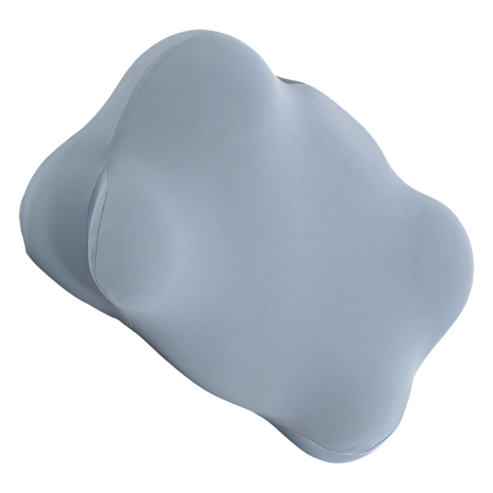 Ergonomic Memory Foam Pillow With Breathable Fabric-lake blue
