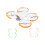 (Orange) Illuminated Paddle Drone Protective Cover Paddle Protective Ring For DJI FLIP 9