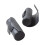 Mini Round Makeup Pouches PU Leather Cosmetic Bag For-Black 1