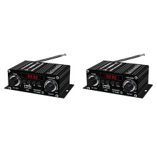 2X Nouvel Amplificateur  Numérique 12 V Maison Voiture 2 Canaux HIFI Son Haut-Parleur Récepteur FM Amplificateur Audio Classe-AB AMP