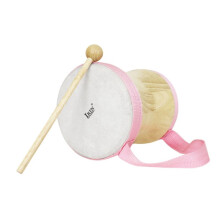 IRIN Houten -Drum voor Percussie voor Kleuters en Kinderen, Houten Djembé-Drumset (Roze)