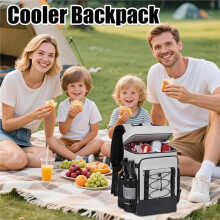 Sac à Dos Isotherme de Camping avec Poche de Glace, Grand Format, Idéal pour les Pique-Niques