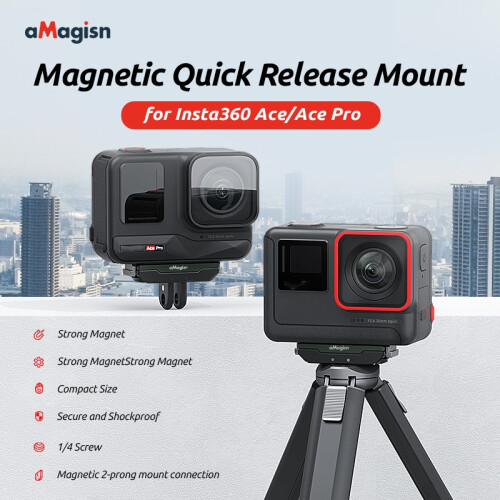 (Up Cover) For Insta360 Ace/AcePro Action Camera Magnetic Quick Release Mount Adapter 2