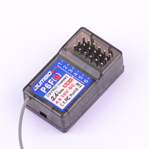 DumboRC X6F(G) 2.4 Receiver w/Gyro for RC X6 Transmitter Remote Controller 1