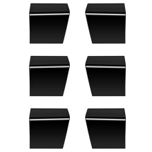 3X Car Bright Black Glass Upper Panel Decoration Door Armrest Stickers for Alphard 40 Series 2023+