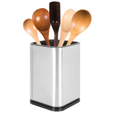 Stainless Steel Kitchen Utensil Holder, Kitchen Cutlery Storage, Utensil Organizer, Modern Rectangular Design,17X11cm