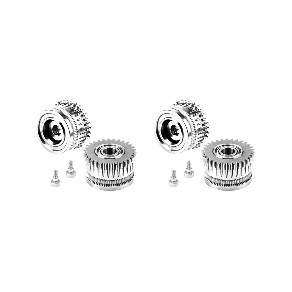 4Pcs For K1 K1c K1 Max Extruder Accessories All Metal Filament Gear 3D Printer Accessories Two Gear Extrusion Kit 6032787150252