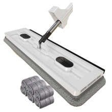 Mop per la Pulizia Dei Pavimenti Mop da Spremere un Mani Libere per la Pulizia Della Casa Mop Rotante nel Microfibra Scope per Lavare I Pavimenti,