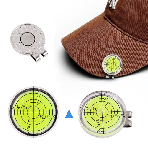 Outdoor  Level Slope Reading Mark Round Hat Clip  Position Mark-White 2