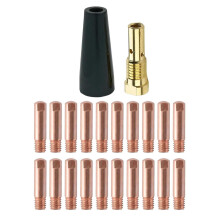 22 Pcs Flux Core Gasless Nozzle Tips Kit KP1939-1 TITANIUM Easy-Flux 125 Amp 56355 56359 57861 0.9mm