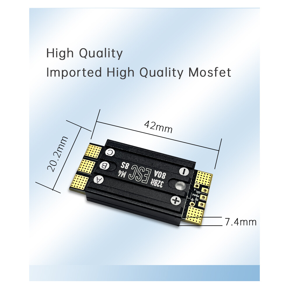 (80A) Aocoda-Rc 48K Am32 3-8S 70A/80A Single Esc For Fpv Racing Drones 123643889785