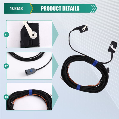 Rear View Camera Cable RVC Wires for   Sharan 2009-2016 Rear Reverse Camera Plug Harness Cable Accessories 2