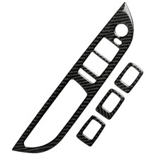 Car Window Lift Panel Cover Carbon Fiber Sticker Trim Decals for - 5 Series E60 2004-2010 Accessories, Type A