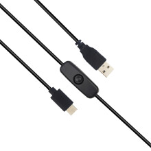 Netzteil Adapter Kabel 5V 3A USB zu Typ-C Netz Versorgungs Kabel mit ein AUS Taste für Raspberry Pi 4