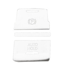 Car Handbrake Auto Hold P Button Cover Trim Compatible with 7 7.5 MK7 AT Accessories 2015-2019 Silver