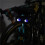 Eyes Bike Tail Light, USB Rechargeable  Programmable LED with Customizable Patterns Dual Screen 10