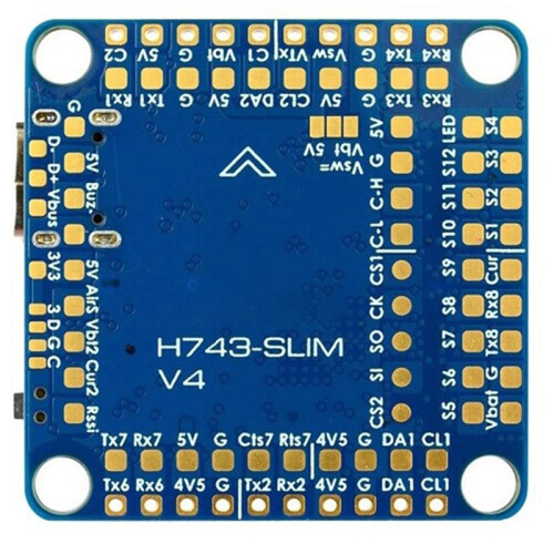 SLIM V4 Flight Controller with Built-in OSD MicroSD for FPV RC Model Fixed-Wing Drone F7 STM32H743 Flight Stack