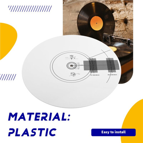 30cm Turntable Strobe Disc Stroboscope Mat Rotational Speed Detection Turntables Calibration Disc for Record Player 2
