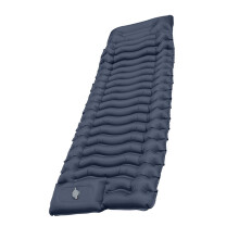 Outdoor TPU Inflatable Airbed Air Mattress-navy blue