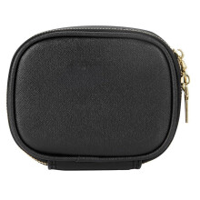 Mini Makeup Bag with Led Mirror,Small Cosmetic Bag-Black