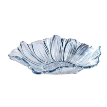 Glass Serving Tray For Displaying Snacks Fruits And- blue