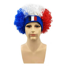 Comfortable Elastic Football Game Party Hat Flag Colored Fan-04