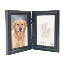 Support photo en bois pour animaux de compagnie pour photos-Noir