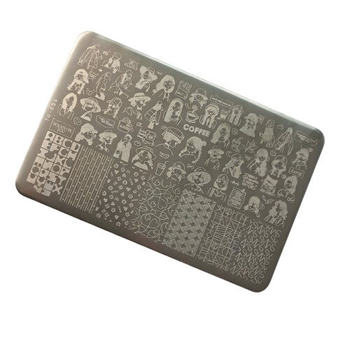 Plaque d'estampage d'art d'ongle de silicone clair efficace pour