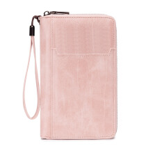 Rfids Passports Holder Travel Wallet ,Leather Passports-Pink