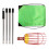Extendable Telescopic Rod Long Handle Garden Basket-Red 1.6m 1