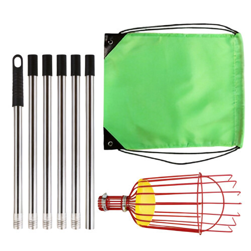 Fruit Picking Adjustable Fruits Picking Tool with-Red 2.4m