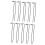 10Pcs/Pack Heavy Duty Metal Garden Stakes Support Stand For 1