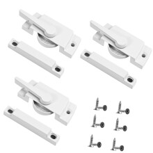 Serrure de ceinture de fenêtre en métal, 3 pièces, verrouillage
